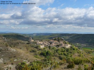 Village de Gras en Ardèche du Sud