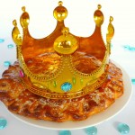 Galette des rois et sa couronne pour l'épiphanie