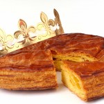 Galette des rois et sa couronne pour l'épiphanie