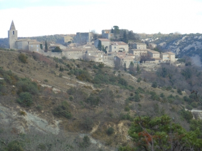 Village perché de Gras, en Ardèche