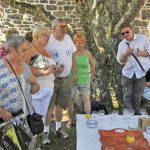 Groupe d'amis en vacances en Ardèche à la Maison Bleue