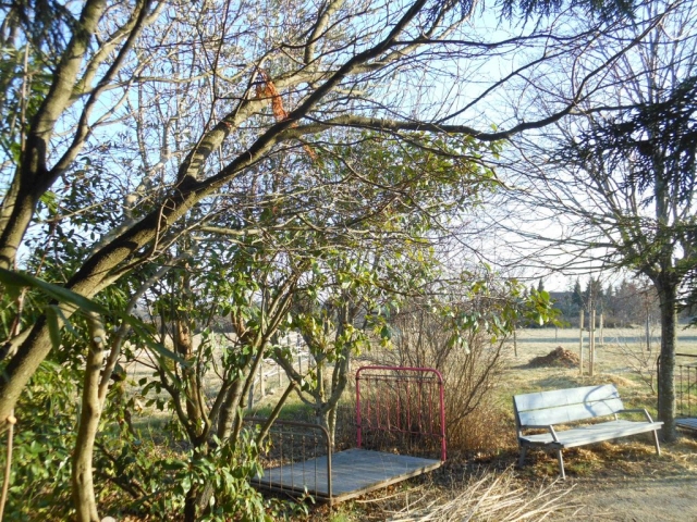 Ciel ardéchois et contemplation une fin de journée hivernale à la Maison Bleue