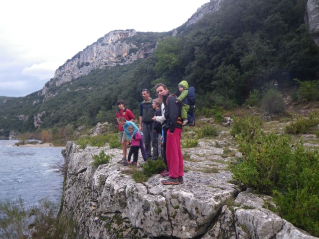Randonnée familiale dans les Gorges de l'Ardèche